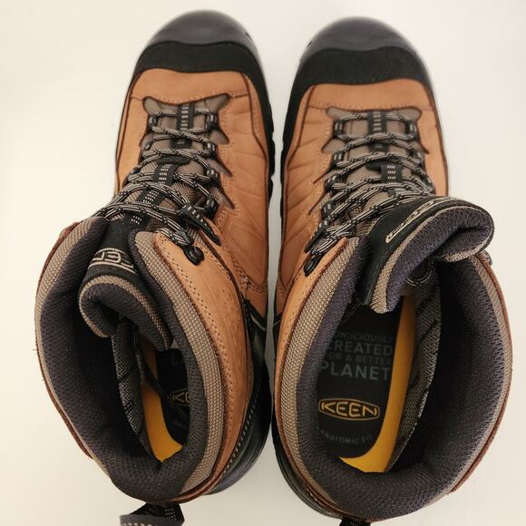 KEEN Men\'s Targhee 4 Mid Height Durable Waterproof Hiking Boots, 15 WIDE